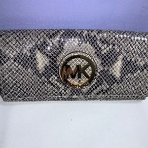 Michael Kors Snake Print Clutch